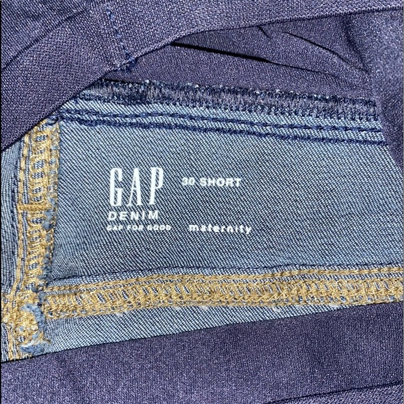 NWOT GAP Full Belly Band Maternity Dark Wash Jeans 30S - Picture 4 of 13